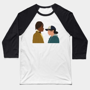 The Walking Dead Game Final Season Clementine and Louis Fan Art Baseball T-Shirt